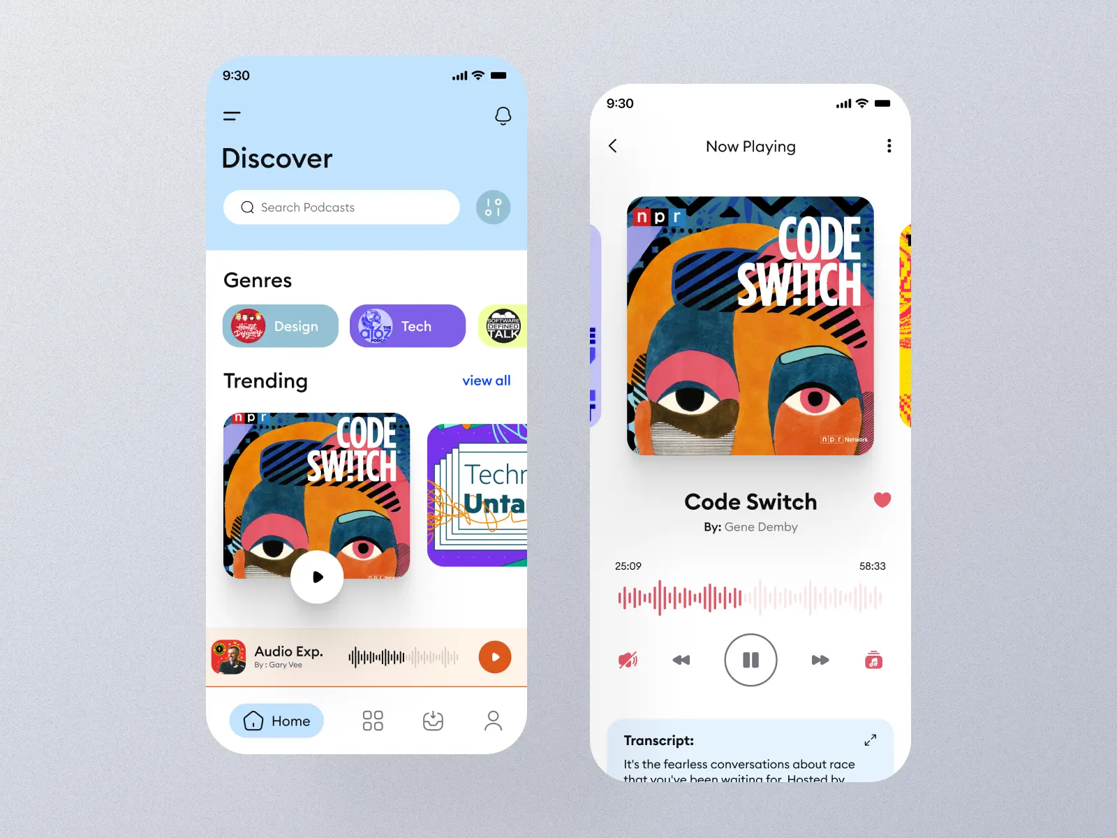 Podcast App UI